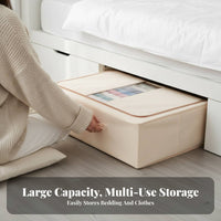 Underbed Fabric Drawer Large Capacity Underbed Storage Bag Foldable Design