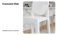Transparent Seat Clear Acrylic High Stool Nordic design Clear Stool with Backrest Light Luxury Counter Chair Modern Design for Cafe Owners, Homeowners, Interior Designers, Restaurant, Lounge, Kitchen Island, Events