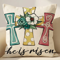Easter Bunny Pillow Cover Holiday Themed Easter Pillow Cover Seasonal Decorative Touch Decor for Families, Interior Decorators, Sofa, Living Room