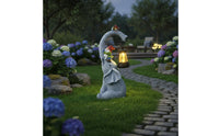 Solar Elephant Light Resin Sunlight-Activated Animal Light Weather Resistant for Patio, Yard, Pathway