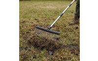 22 Tine Steel Wire Rake Easy Assembly Heavy Duty Metal Yard Rake Lightweight