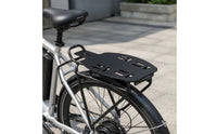 Rear Trunk Support Plate Black Cargo Box Support Plate Rear Cargo Rack Slotted Flat for Cyclists, Electric Bicycles