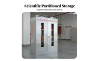 Sturdy Construction Emergency Supply Cabinet Heavy-Duty Fire Protection Equipment Cabinet Long-Lasting Stainless Steel Safety Locker High Security Lock for Facility Managers, Industrial Workers, Factories, Warehouses, Public Buildings