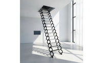 Retractable Attic Ladder Space-Saving Attic Ladder with Anti-Slip Steps Heavy-Duty Foldable Loft Steps for Homeowners, Mezzanine