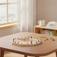 Wooden Puzzle Board with Cords Sensory Rope Untangling Puzzle Wooden Game Board Screenwithout-Screen Interactive for Children