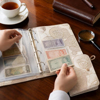 Large Capacity Cash and Commemorative Banknote Collection Album with Detachable Pages