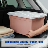 Thickened Oversized Transparent Storage Box Organizer Bin for Clothes, Quilts, Trunk, Home