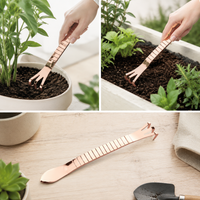 New Garden Thicken Household Soil Loosening Rake, Gardening Tool Soil Pressing Rake, Weeding Rake, Potted Plant Tool Rake, Land Turning Shovel