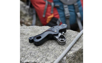 Single Plate Descender Portable Aluminum Alloy Descender Multiple Secure Mechanisms Single Plate Rappel Device for Arborists, Climbers