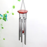 Wooden Retro Wind Chime Metal Hanging Ornament for Home Decor and Gifts