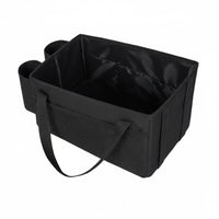 Kids Toy Vehicle Tote Multi-Functional Backseat Storage Bin Featuring Beverage Holders Foldable for Parents