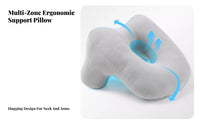 Pressure-Unrestricted Office Desk Rest Pillow Neck Support Face down Rest Pillow Breathable for Students, Adults, Rest Ping, School, Library