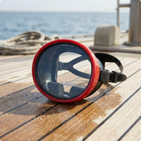 Single Len   Aquatic Visor Adjustable Strap Scuba Diving Mask  Side Buckle Water Gear Swimming Goggles for Diving, Snorkeling