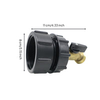 Adapter with Faucet Angled Tote Manual Garden Hose Connector for Irrigation