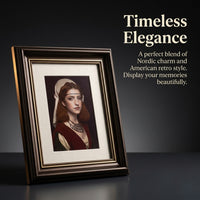 Ornate Photo Frame for Wall Hanging or Tabletop Display, Vintage European Style Picture for Home Decor, Decorative Art