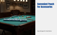 Two-Hole Cue Case, Leather Billiard Tube, Pool Bag, Snooker, 8-Ball, Protective Interior