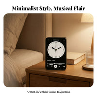 Easy-to-Read Dial Now Playing Clock Goods Tabletop for Desktop Display