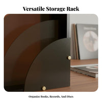 Record Storage Rack Compact Design Strong Load Capacity for Desk