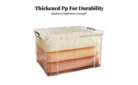 Stackable Clear Bin with Lid Large Capacity Stackable Lidded Tote for Homeowners