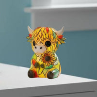 Cute Decor Highland Cow Night Light Gift Idea Colorful Cow Bedside Light for Bedroom