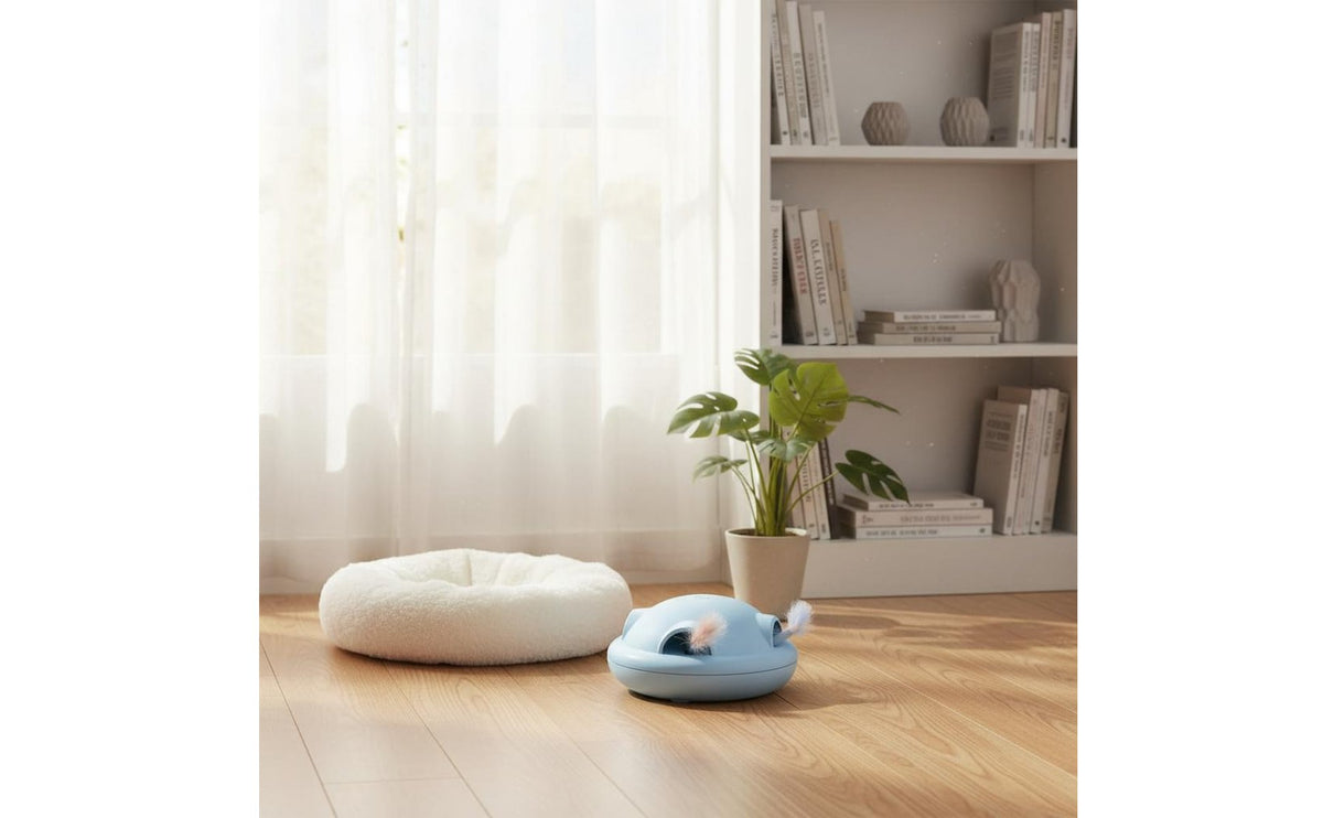 Stimulates Instinct Smart Cat Interactive Toy LED Light Automatic Cat Teaser Quiet Operation Pet Supply Auto Shut-Shutdown for Kittens