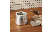 2 Pieces Leak Proof Stovetop Pot Gasket and Filter Set Easy to Replace Silicone Sealing Seal and Filter Plate
