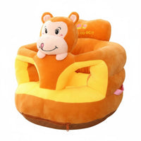 Anti-Fall Design Plush creature Sit-up Trainer Cute Cartoon design Plush creature Learning Chair Upright Seating Support Toddler Sofa Soft and Comfortable for Infants, Toddlers, Expecting Mothers, Playroom, Living Room