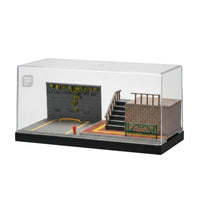 1:64 Parking Lot Diorama Box Realistic Details Model Car Garage Detailed Detail Diecast Car Display Case Case for Collectors, Enthusiasts, Desk