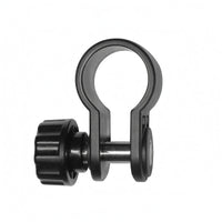 Circular-Shaped Universal Flashlight Clip Plastic and Metal Flashlight Mount Adjustable Light Holder