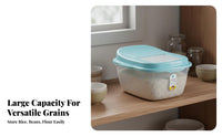 Moisture-Proof Rice Storage Container Long-Lasting Sealed Grain Bin Leakproof for Kitchen