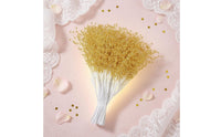 50 Pieces Bead Sprig 24 Cm Pearl Floral Pick DIY Decoration Beaded Stem Spray