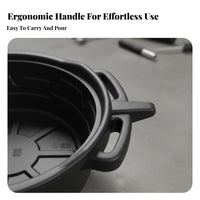 Oil Drain Pan Anti-Spill Design Car Oil Change Pan Large Capacity Parts Cleaning Tray for Mechanics, Truck Owners, Auto Repair Shop, Workshop, Garage