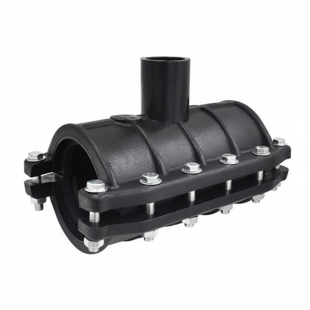 Quick Repair Tube Connector Pressure Resistant Bolted Tube Coupling Thickened Material Leak Repair Saddle Clamp