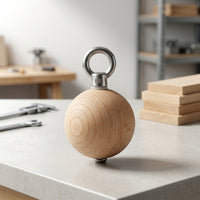 Beech Wood Pull-up Grip Ball Hanging Wooden Grip Ball Portable Grips Easy to Install for Home Gym