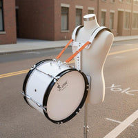 Comfortable 16 Inch Marching Bass Drum Adjustable Straps Marching Band Bass Drum Sturdy Easy to Carry for Students, School Procession, Outdoor Performance