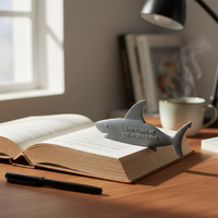 3D Ocean Shark Bookmark for Students and Office