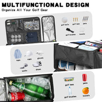 Golf Clothing Bag with Cooler, Foldable, Large Capacity, Multi-functional Storage Bag