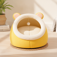 All-Season Thickened Warm Enclosed Pet Bed for Cats and Small Dogs