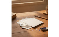 5 Pieces Watercolor Paper with Shimmery Edge Cotton Watercolor Board Textured Heavyweight for Artists, Painting, Sketching