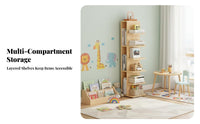 Floor-Standing Narrow Multi-Tier Shelf Space-Saving shelving unit Slim Design shelving unit Multifunctional for Students, Apartment Dwellers, Homeowners, Living Room, Bedroom, Hallway, Corner