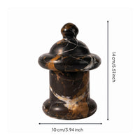 Marble Jar Cylindrical Jar Wider Base Marble