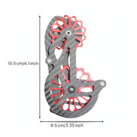 Carbon Fiber Derailleur Cage Aerodynamic Derailleur Cage with Oversized Pulleys Smooth