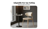 Upholstered Wooden Frame Chair Nordic design Seating Furniture Soft Upholstery adaptable Use for Readers, Cafe, Bedroom, Sunroom