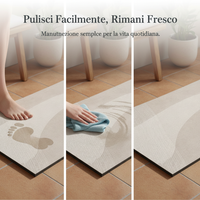 Japanese Style Diatomaceous Earth Bath Mat, Super Absorbent Non-Slip Quick Dry Floor Mat for Bathroom Entryway