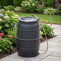 Outdoor Rain Barrel Connectable Rain Barrel with Hose Expandable Rainwater Collector Sturdy for Gardeners, Garden Irrigation