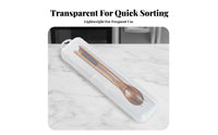 Portable Cutlery Box Dustproof Portable Utensil Case Hanging Hook Design
