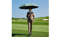 UPF 50plus Sun Umbrella with Black Coating Blocking Long-Handled Umbrella Water-Repellent Large Canopy for Golfers, Commuters, Sunny Days, Rainy Walks