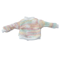 Colorful Knit Doll Front Zip 20cm Doll Sweater for BJD Hobbyists