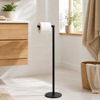 Unattached Standing Toilet Tissue Holder Freestanding Toilet Tissue Holder Stand Hardware Anti-Slip Slim for Bathroom