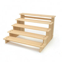 Stepped Display Rack Compact Tiered Display Stand Sturdy Furniture for Vanity